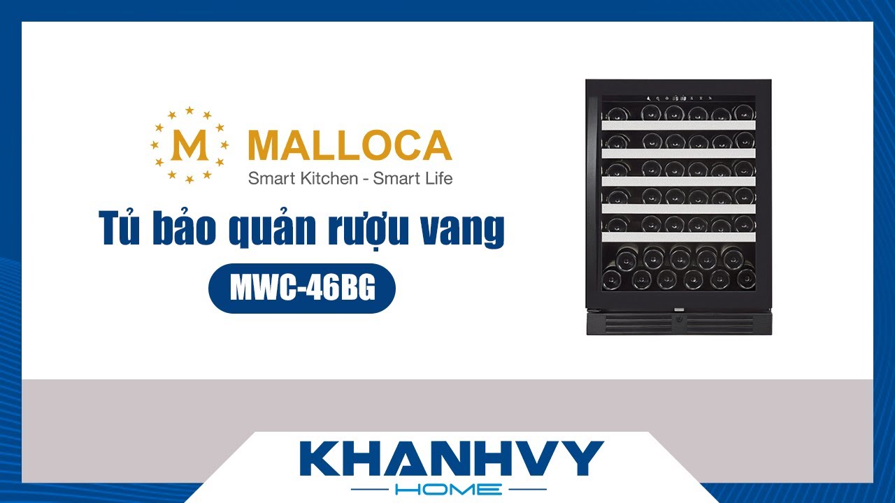 Tủ bảo quản rượu vang Malloca MWC-46BG
