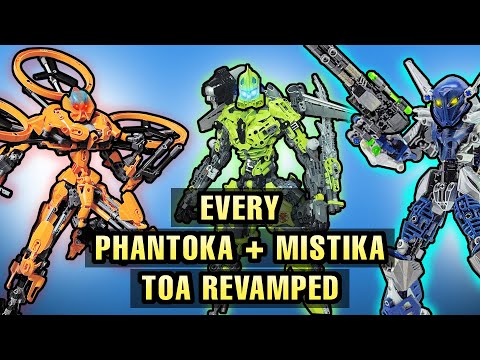 Every LEGO Bionicle PHANTOKA + MISTIKA TOA Built Better