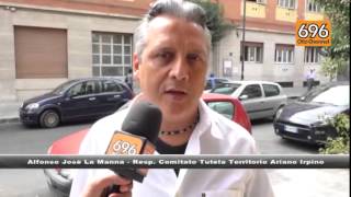 disservizi-idrici-ad-ariano-la-protesta-sotto-l-alto-calore