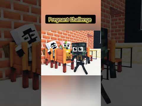 Monster School Pregnant Challenge Of Baby Zombie #shorts #minecraft #gaming