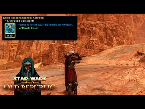 Korriban Droid Recon Locations  - SWTOR Guide