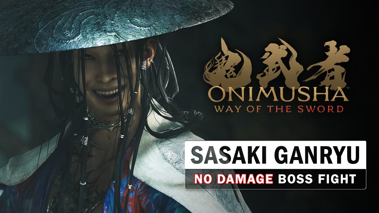 Onimusha: Way of the Sword - Sasaki Ganryu Boss Fight (No Damage)