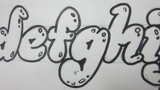 How To Draw Lower Case Letters - Bubble Letters