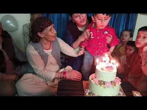 kanav's third birthday celebration cake cutting moment