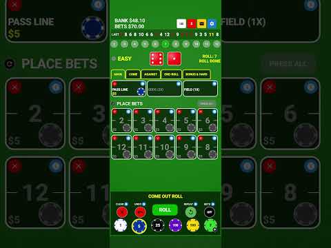 Bubble Craps Simulator
