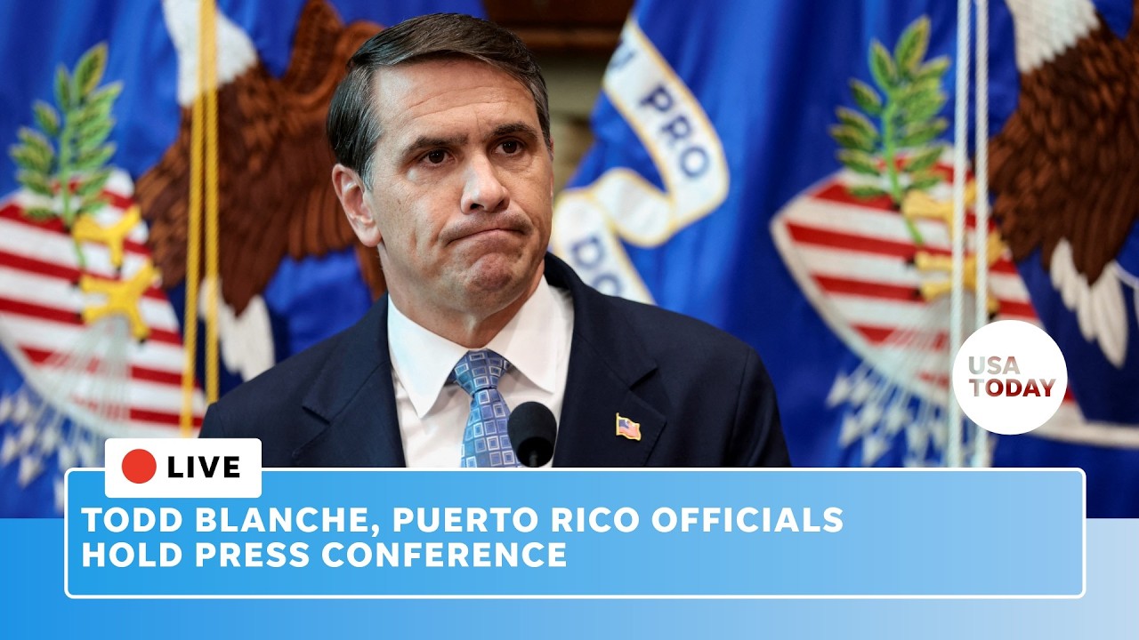 Live: Todd Blanche, Puerto Rico officials hold press conference on drug trafficking