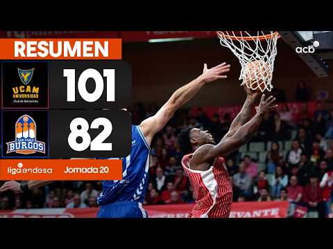 UCAM Murcia - Recoletas Salud San Pablo Burgos (101-82) RESUMEN | Liva Endesa 2025-26