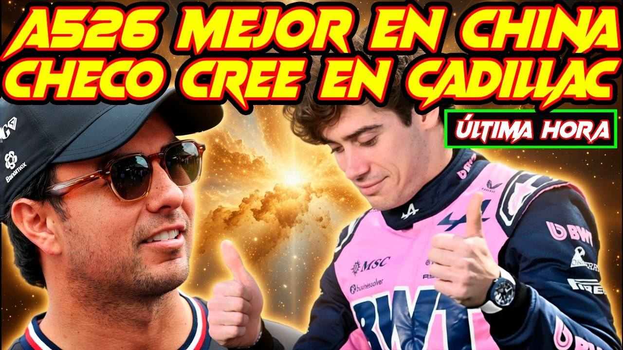 COLAPINTO AUMENTA EL HYPE DE ALPINE F1 YA EN CHINA Y LOS ANALISTAS LO AVALAN, CHECO CREE EN CADILLAC