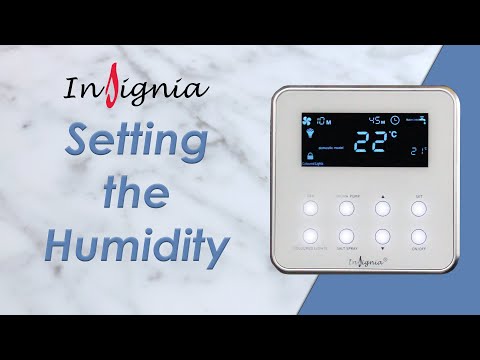 Insignia Signature Control Panel - Setting the Humidity