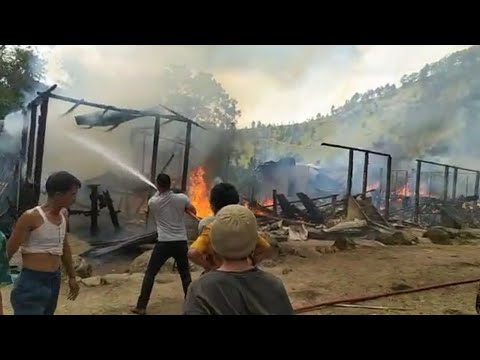 4 Rumah Hangus Terbakar di Sosor Nakka