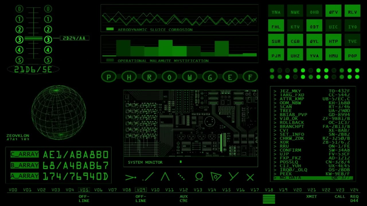 4K Green Hacker Screen 2 : Matrix-Inspired Cyber Ambienc : Emerald Cipher : A Cyber Odyssey