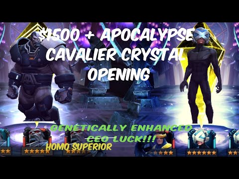 Marvel Contest of Champions - 100 + Apocalypse En Sabah Nur Cavalier Crystal Opening | Insane Luck!