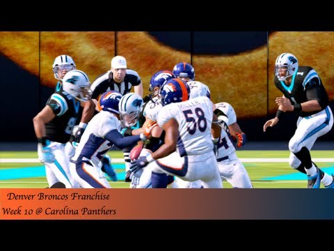 Madden 13 Connected Careers: Broncos Franchise - Week 10 @ Carolina Panthers (Ep.13)