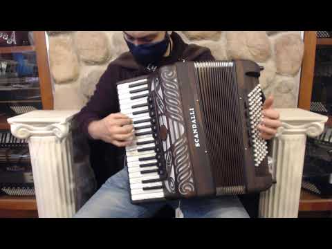 SCANTIER37ZW - Ziricote Wood Scandalli Tierra Piano Accordion LMMM 37 96 $5999