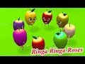 Ringa Ringa Roses 3D Nursery Rhyme with Lyrics ...