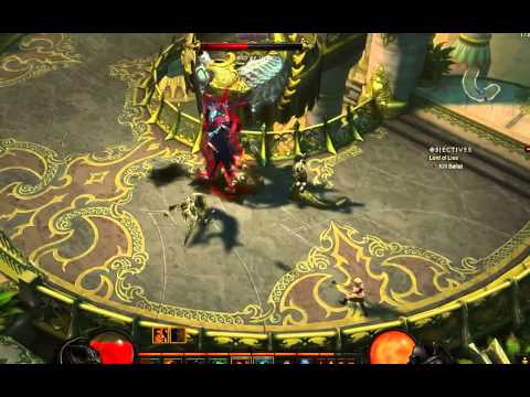 Diablo III Belial fight gameplay [Barbarian] normal level