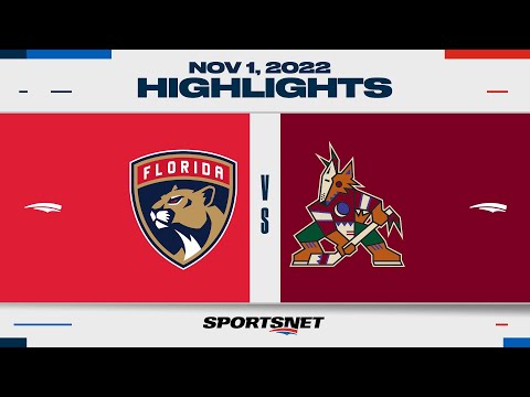 NHL Highlights | Panthers vs. Coyotes - Nov. 1, 2022