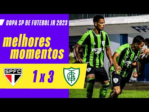 Gols e lances de São Paulo x América-MG