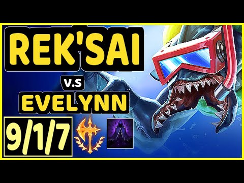 THEUSMA (REK'SAI) vs EVELYNN - 9/1/7 KDA JUNGLE GAMEPLAY - BR Ranked DIAMOND