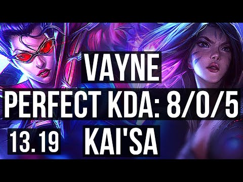 VAYNE & Zyra vs KAI'SA & Senna (ADC) | 8/0/5, 2.4M mastery, 600+ games | EUW Master | 13.19