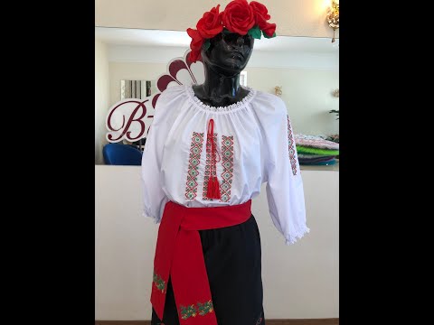 National moldavian blouse J 0394 - video 2