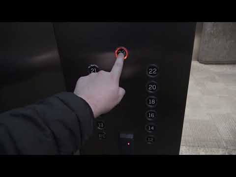 STILL ORIGINAL! :) Otis Lexan High Rise Traction Elevators at 2001 McGill College in Montreal, QC