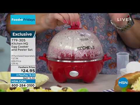 Kitchen HQ Egg Cooker and Peeler Set