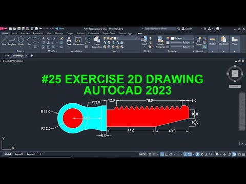 AutoCAD 2D exercise 1