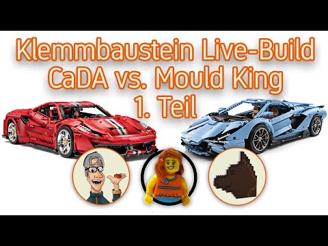 CaDA C61042W vs. MouldKing 13056 | Italian Supercar 🏎vs. Lamborghini 🚙| Livebuild | Steinfluencer