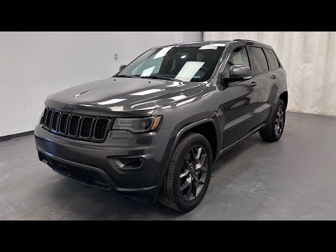 2021 Jeep Grand Cherokee 80th Anniversary Edition 4x4 in Gray for sale at Davis GMC Buick Lethbridge in Lethbridge, AB