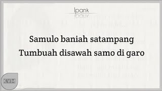Download lagu Ipank Satangkai Malang Lyrics Karaoke  mp3