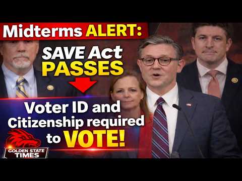 #BREAKING: Republicans Pass the SAVE ACT - Voter ID and Citizenship REQUIRED to Vote in Midterms!