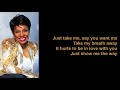 Just Take Me by Gladys Knight (Lyrics)