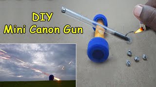Mini canon Gun | Matches powered Canon Gun making at home