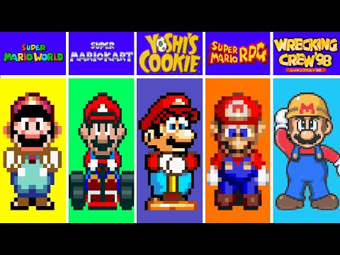 Evolution of Super Mario Games in Super Nintendo, Snes Console (1990-1998)