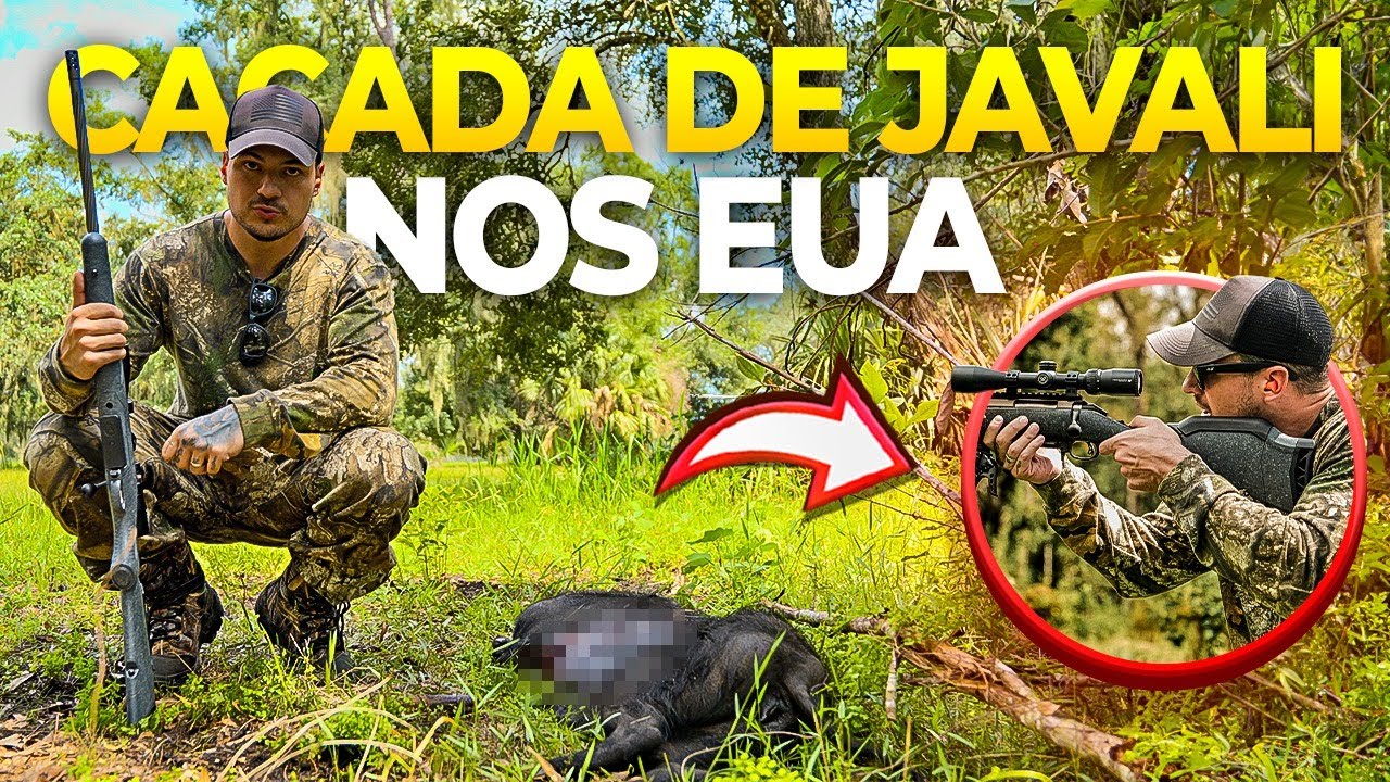 Caçando JAVALIS Pra Comer Na Flórida - EUA