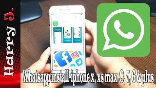 Whatsapp install with new apple id to iphone x, XS max, 8, 7, 6 & plus