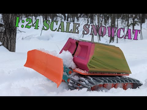 1:24 R/C Snowcat || Snow plowing robot by froy192 - Thingiverse