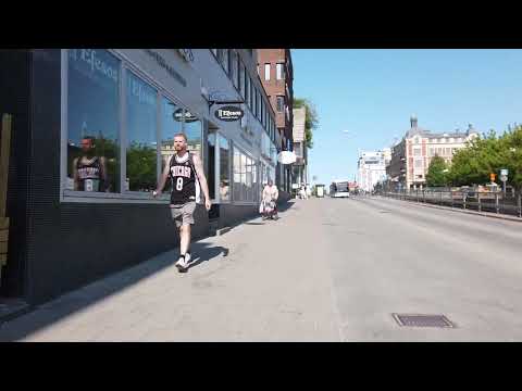 A walk along Kungsgatan /Rudbecksgatan /Våghustorget Örebro Centrum