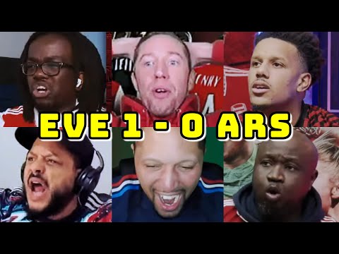 BEST COMPILATION | EVERTON VS ARSENAL 1-0 | LIVE WATCHALONG REACTIONS | ARS FAN CHANNELS