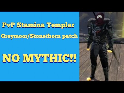 Stamina Templar pvp build eso greymoor