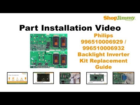 LCD TV Repair Philips 996510006929/996510006932 Backlight Inverter Kit Replacement Guide