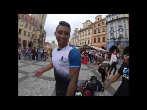 Street Show with other freestylers in Prague