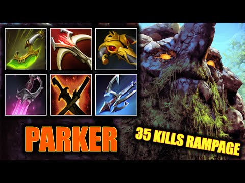 🔥35 KILLS RAMPAGE - Parker - Tiny - Dota 2 Pro Game Highlights