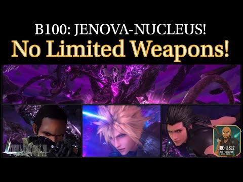 [FF7: Ever Crisis] Midgar Falls B100 JENOVA-NUCLEUS Guide | No Limited Weapons!