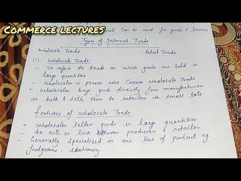 trade internal trade features of internal trade home trade inland trade class 11 bst
