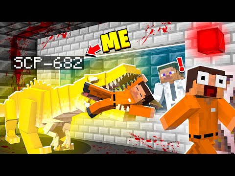 I Became GOLD SCP-682 in MINECRAFT! - Minecraft Trolling Video