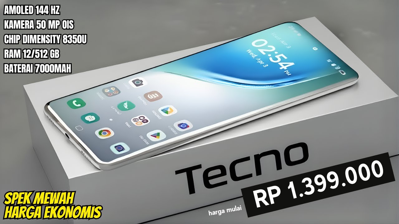 BARU SAJA DIRILIS‼️RAM 12/512 GB, 7000mAh - HP TECNO TERBARU DESEMBER 2025