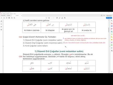 WHATSARAP 12. HAFTA - TESNİYE VE ÇOĞUL NASIL İĞRAPLANIR