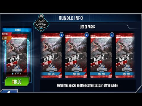 Jurassic World The Game: NEW FEAR Card Pack #101 MOBILE (2021)